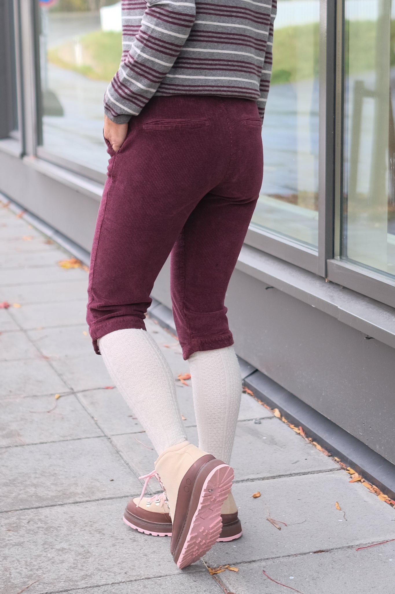 Aspen Cord Knickers Bordeaux