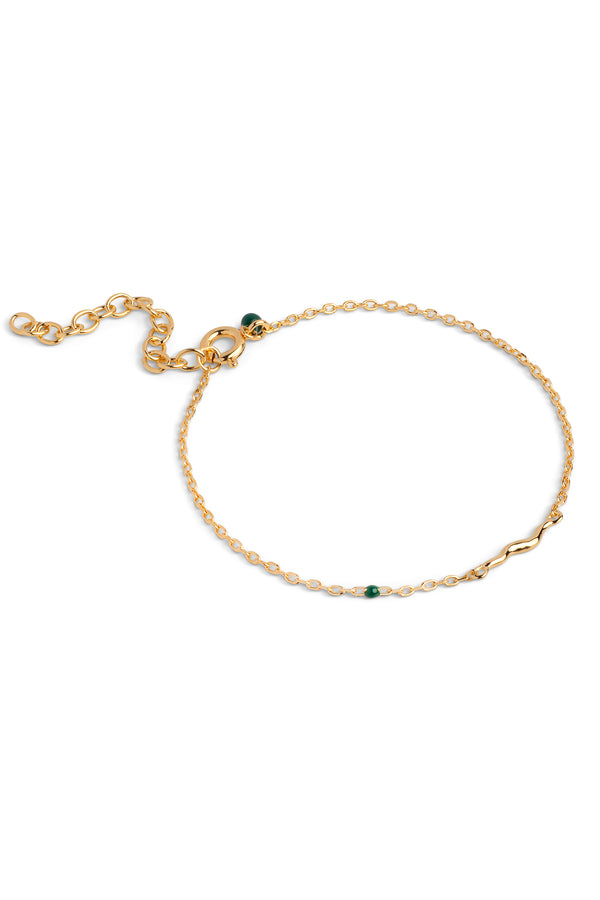 Bracelet Etta Petrol Green Gold