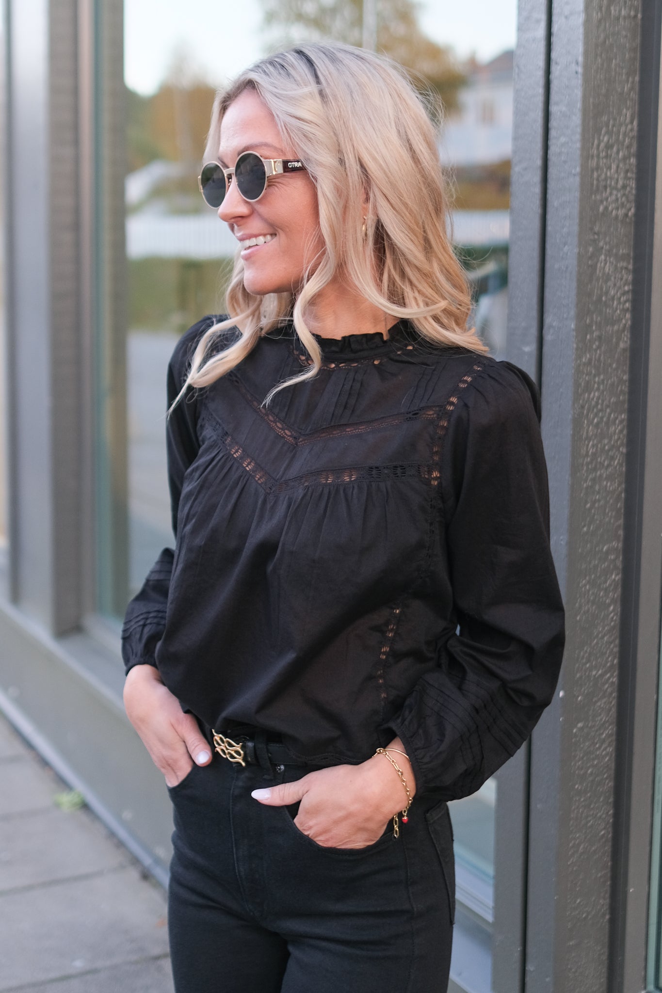 Reyna Blouse Black