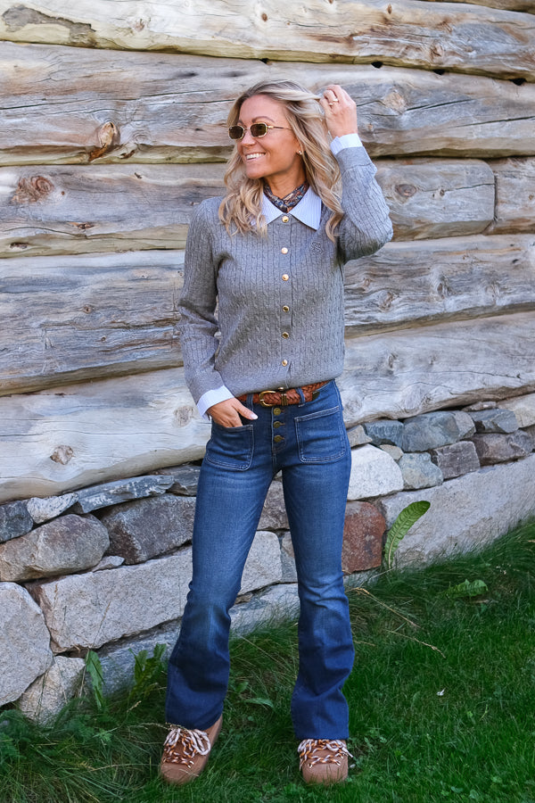Gasti Cardigan Grey Melange