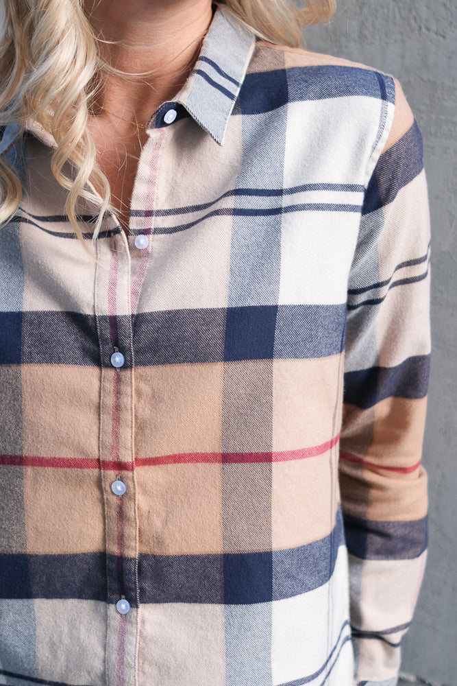 Anna Shirt Hessian Tartan