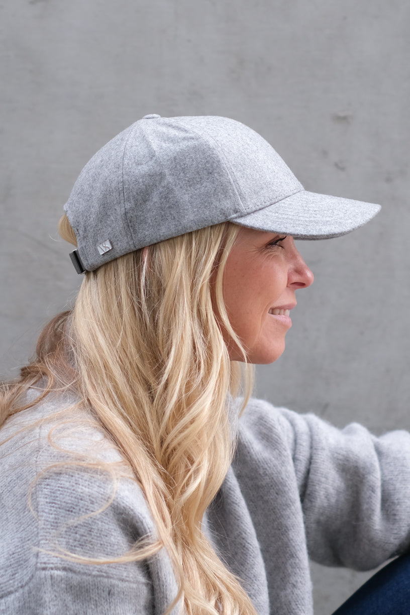 Clay Grey Wool Caps