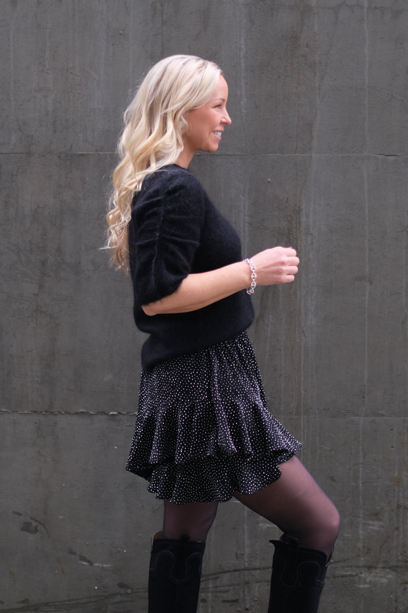 Fluffy Tee Knit Black