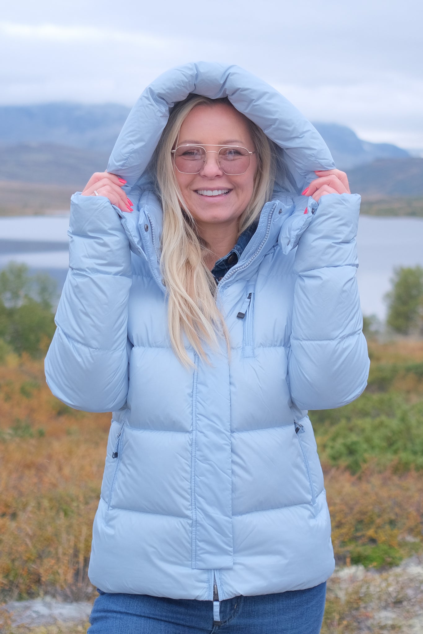 Stella Down Jacket Sky