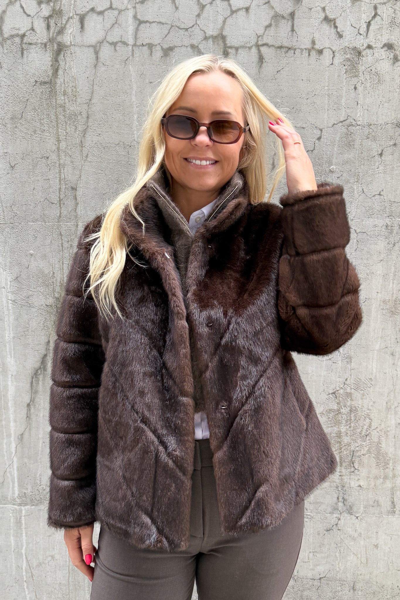 Sonja Jakke Mink Brun