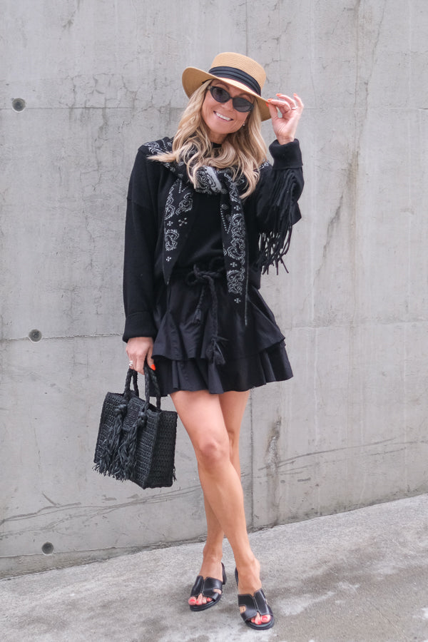 Tennis Skirt Shorts Black