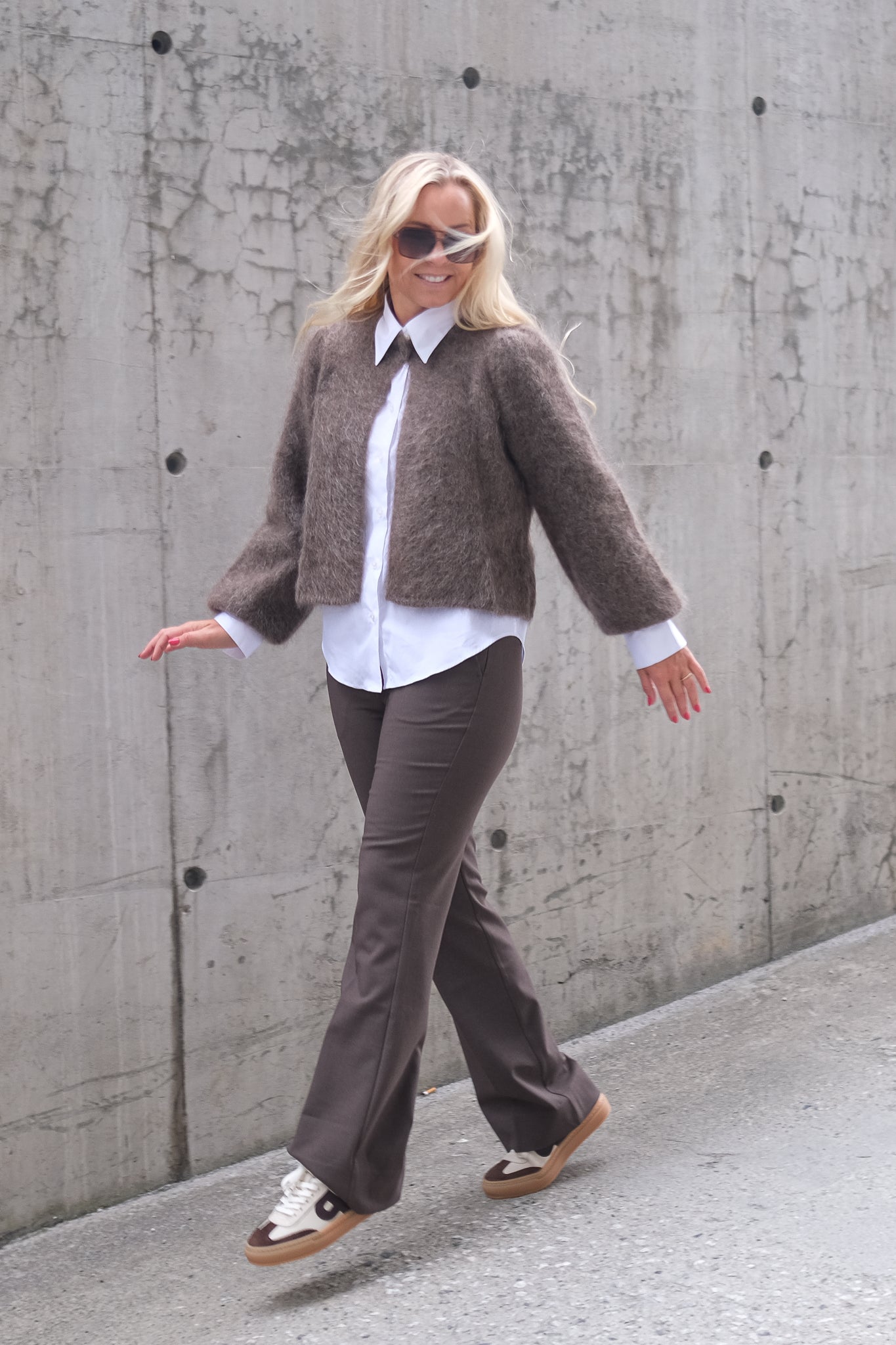 Amelia Chunky Cardigan Brown