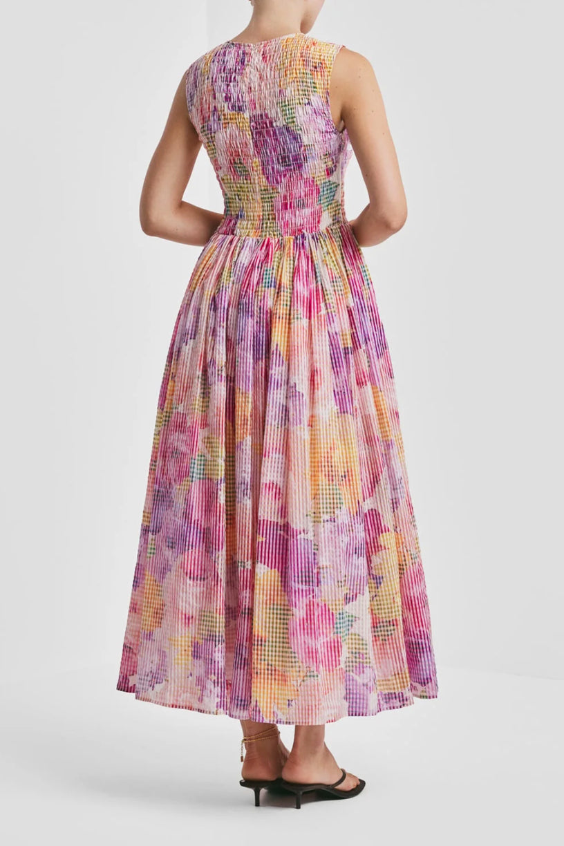 Checks Maxi Dress Confetti