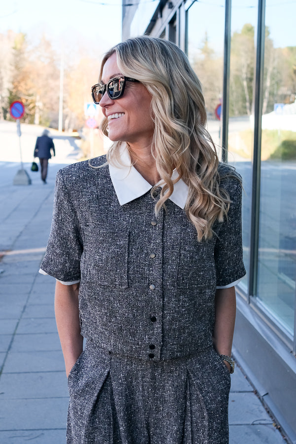 Lino Jacket Carbone