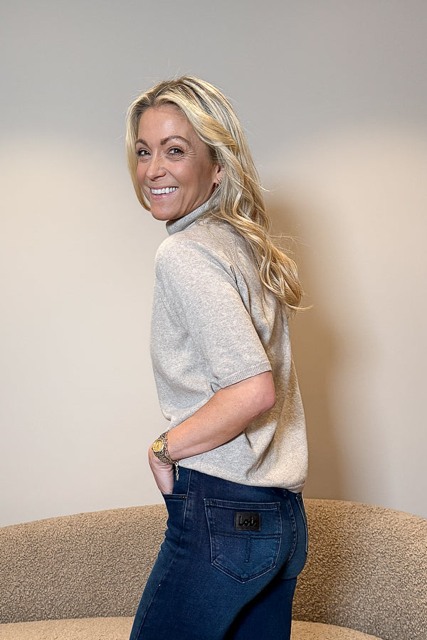 Davies Sweater Light Beige Melange