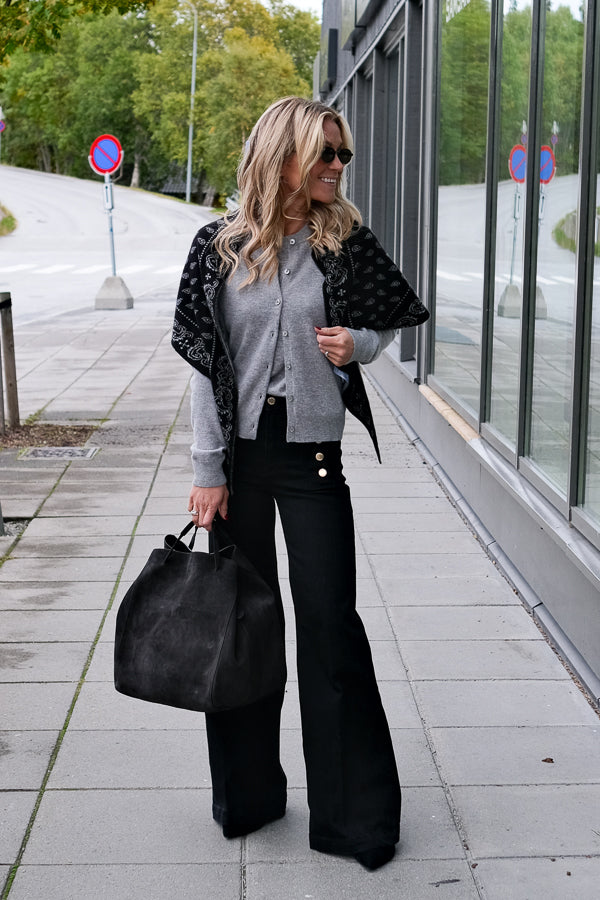 Sac Large Suede Ebony