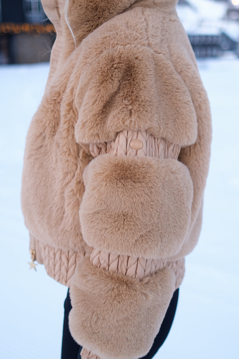 Furry Ski Jacket Caramello