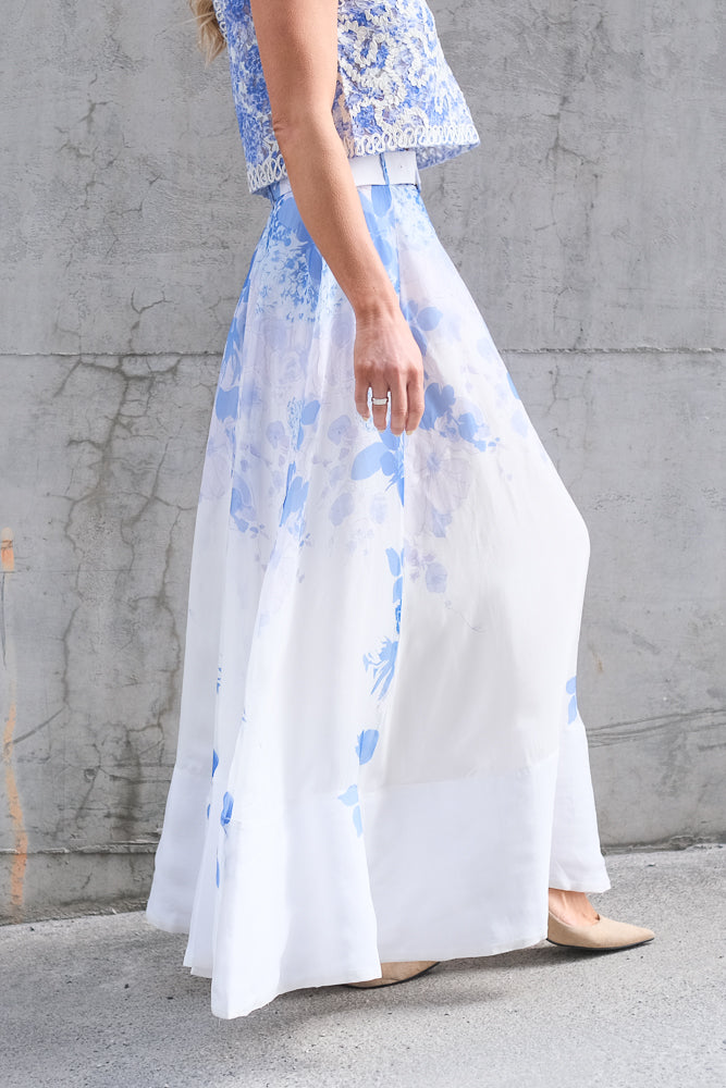 Organza Maxi Skirt Skylight