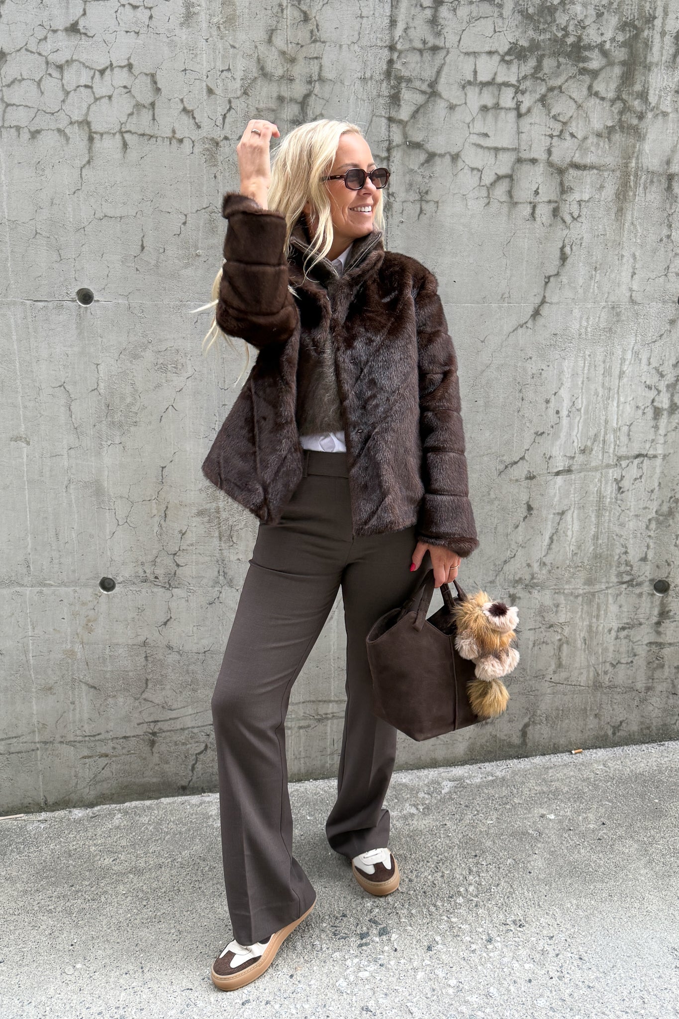 Sonja Jakke Mink Brun