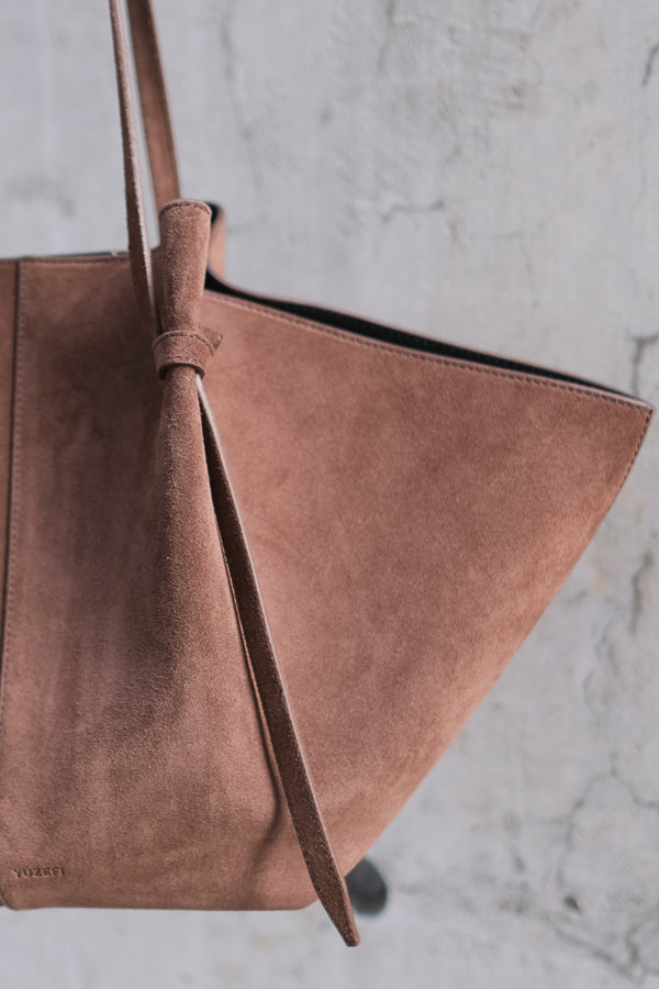 Large Mochi Chocolate Suede