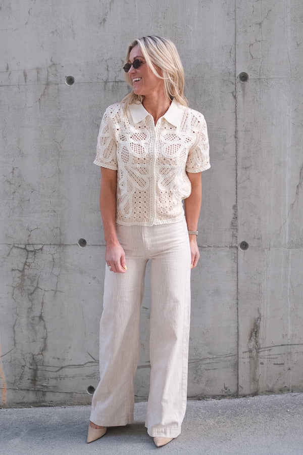 Rosa Linen Pants Natural Rinse