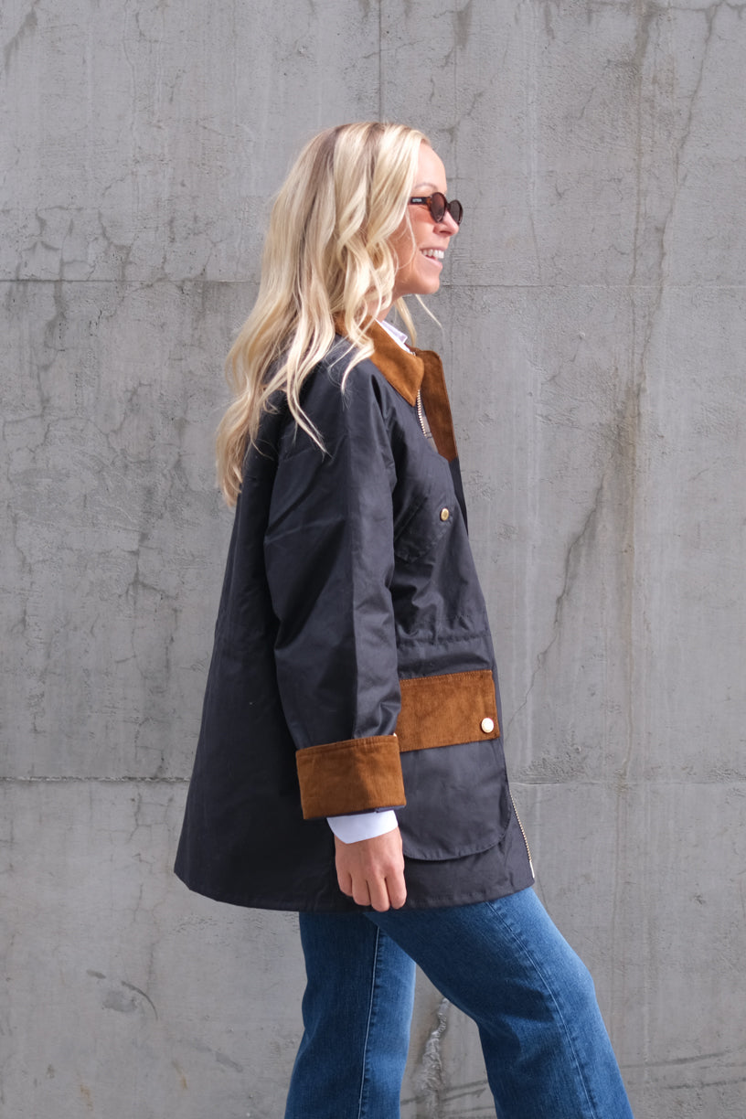 Treeton Wax Jacket Navy