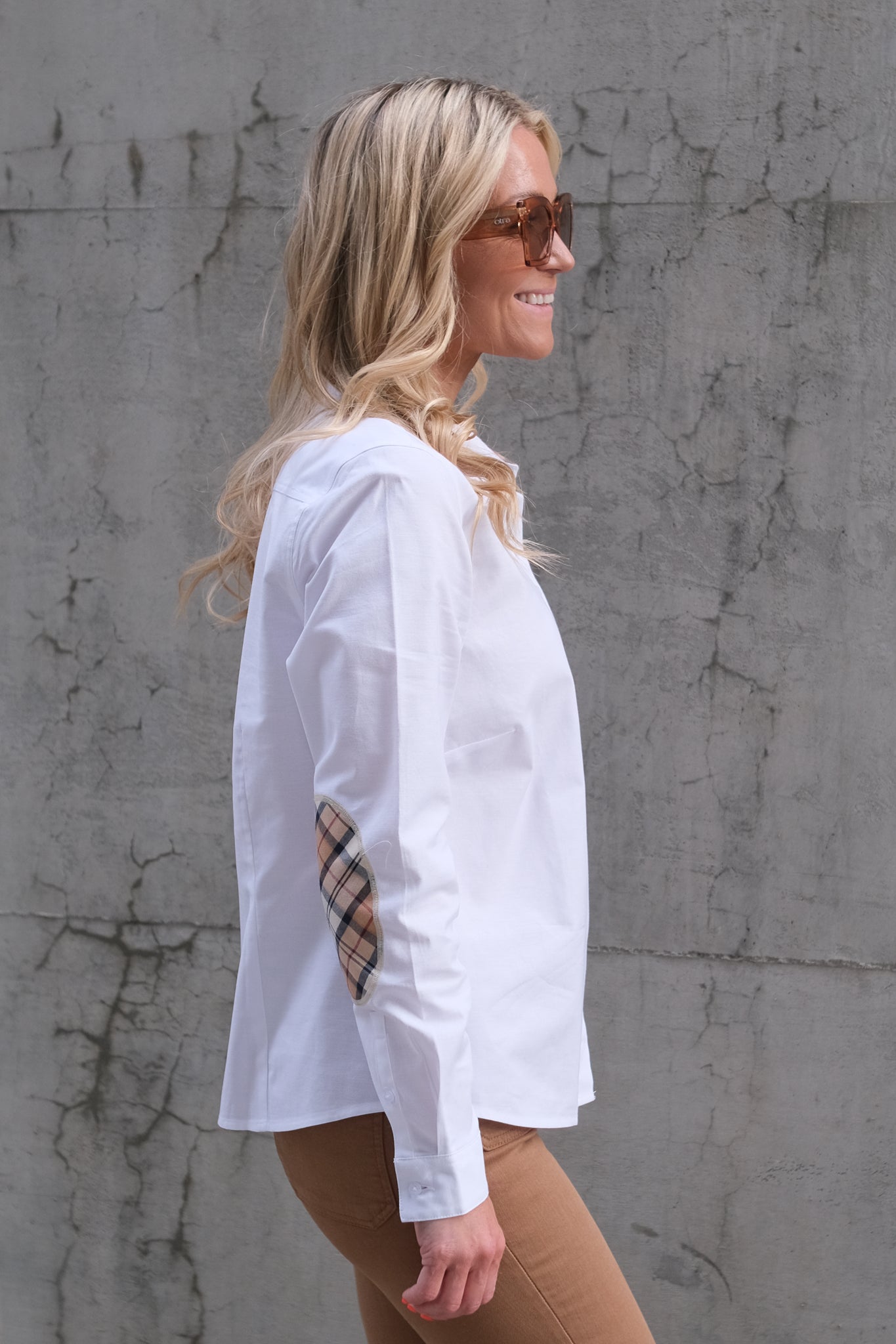 Lavender Shirt White