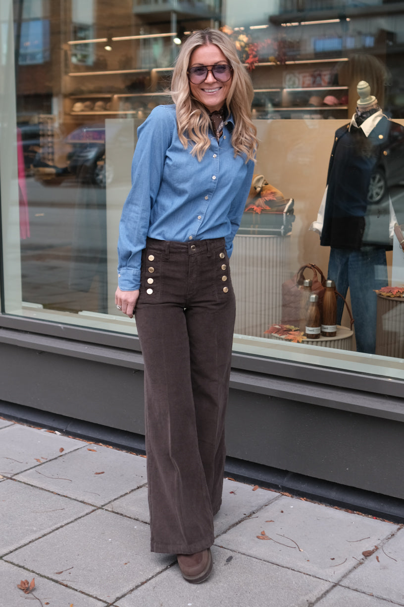 Giudith Pants Corduroy Acu Moro
