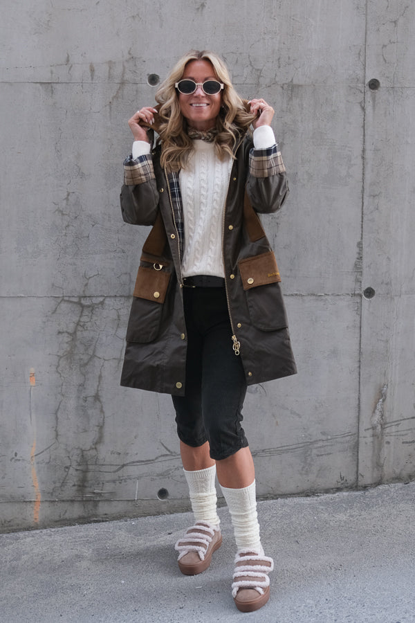 Modern Beaufort Wax Jacket Beech