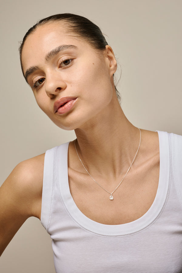 Necklace Four-Leaf Clover Silver