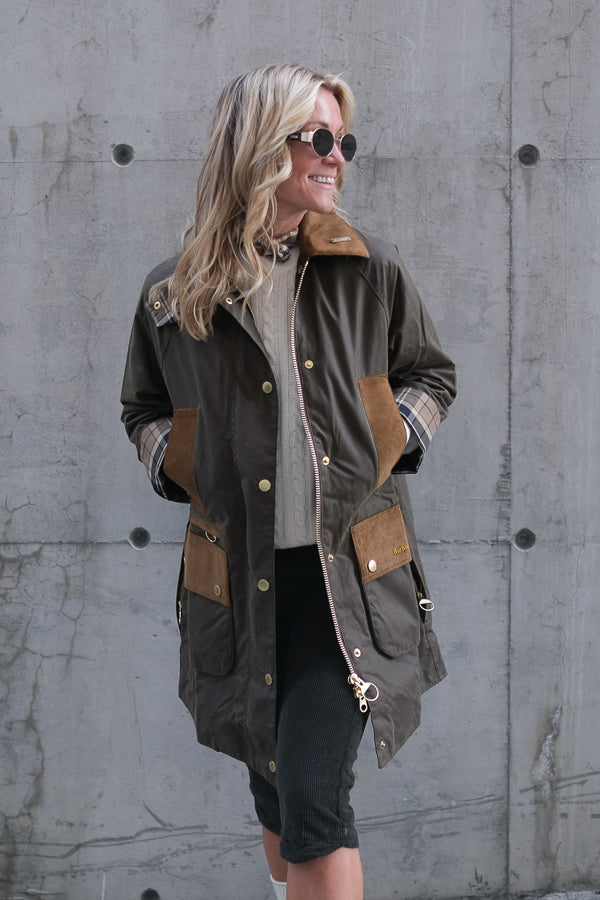 Modern Beaufort Wax Jacket Beech