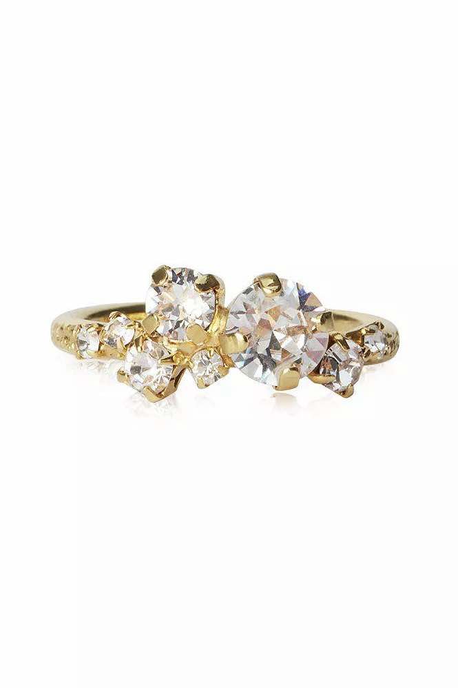 Stardust Ring Gold Crystal