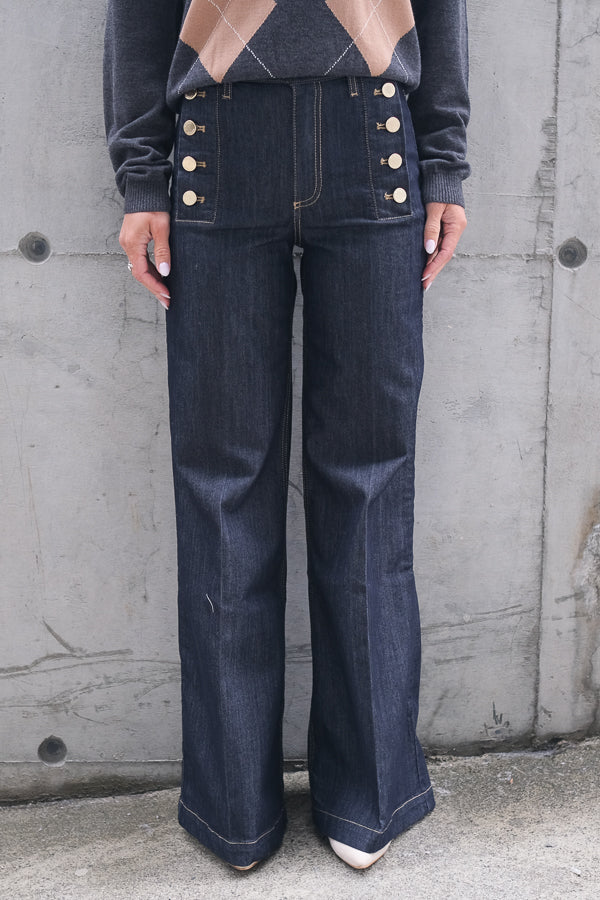 Giudith Pants Dark Denim Rinse