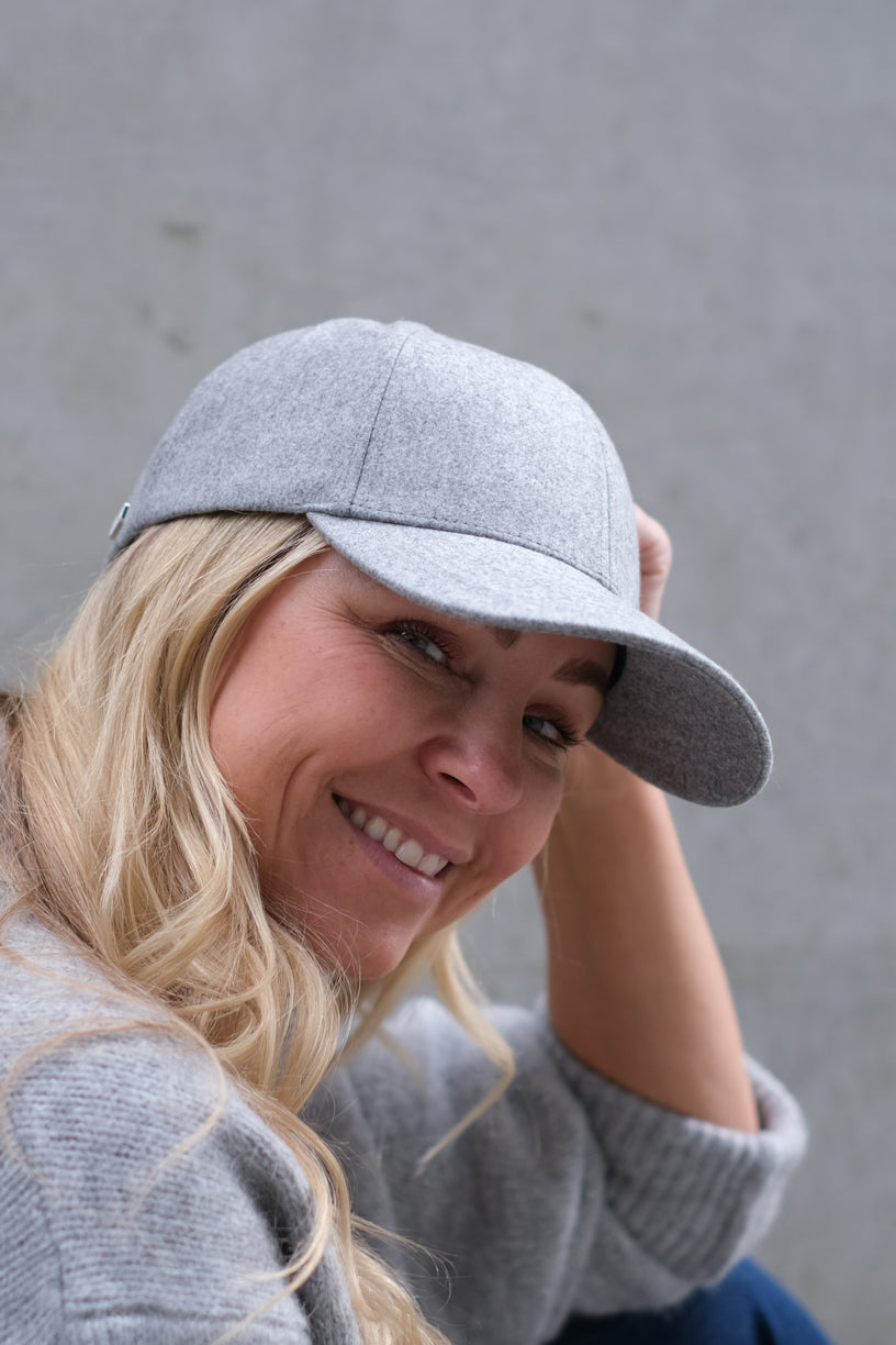 Clay Grey Wool Caps