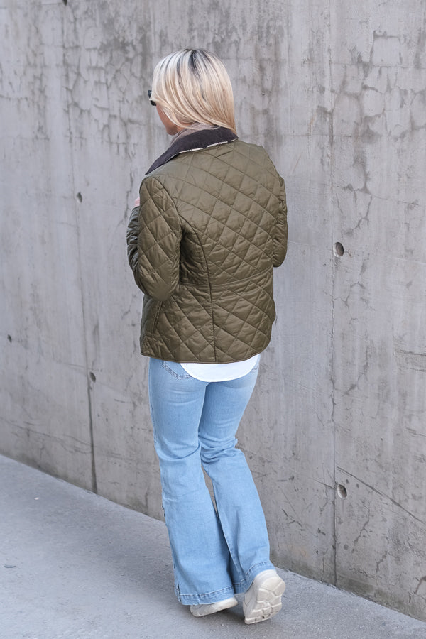 Deveron Quilted Jacket Olive