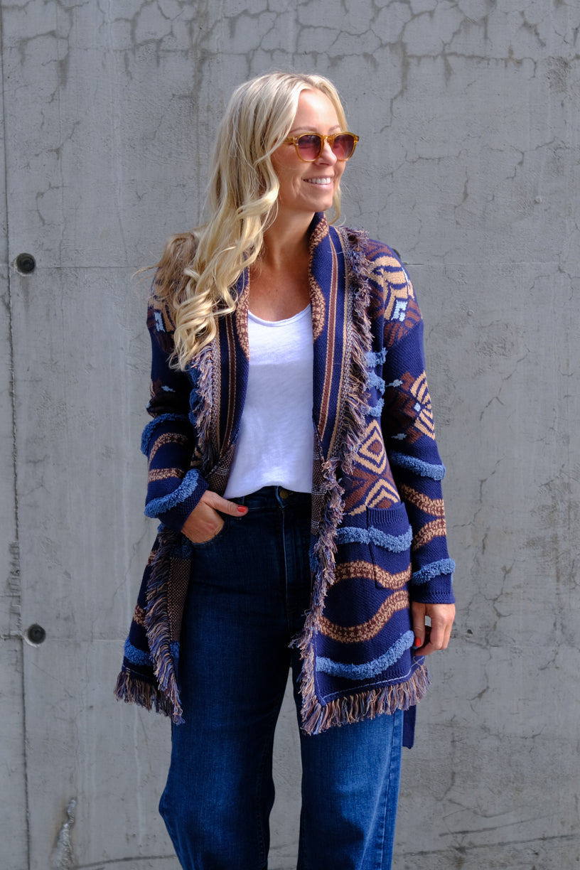 Harmoni Cardigan Navy