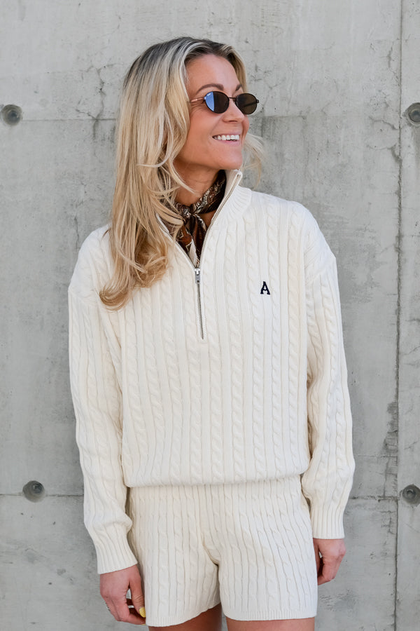 Madelyn Cable Sweater Offwhite