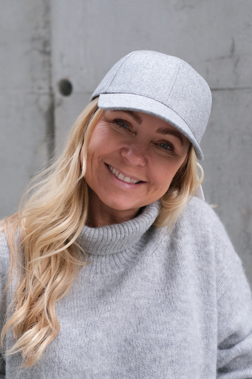 Clay Grey Wool Caps