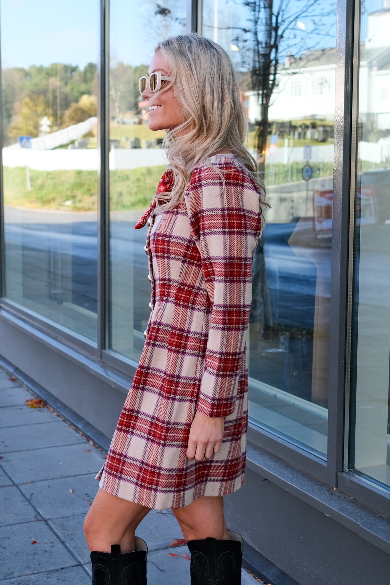 Tailored Mini Dress Checks