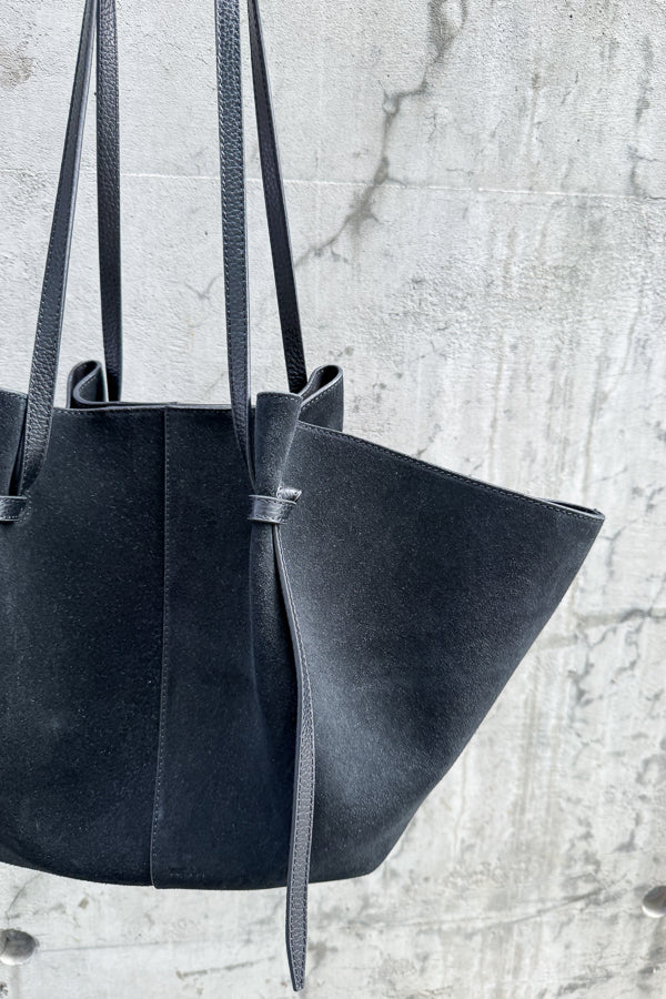 Large Mochi Black Suede