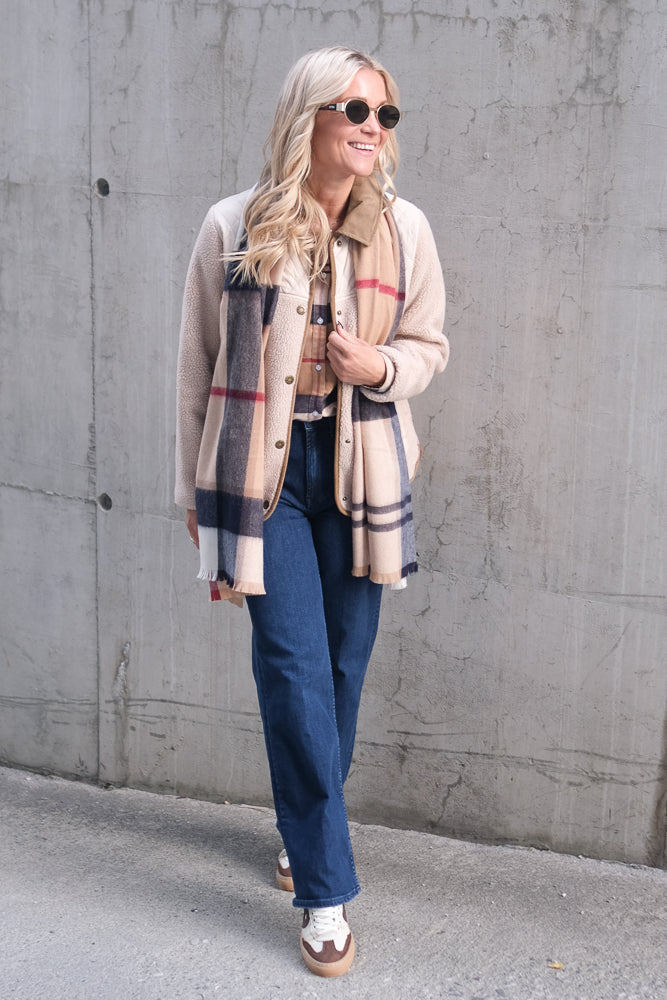 Rosefield Tartan Scarf Hessian Tartan