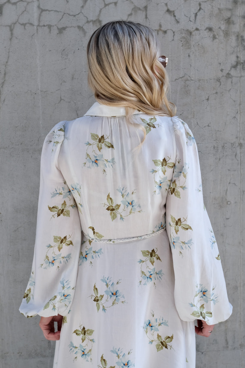 Viscose Shirt Dress Tea Garden