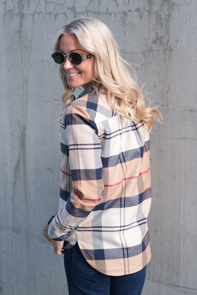 Anna Shirt Hessian Tartan