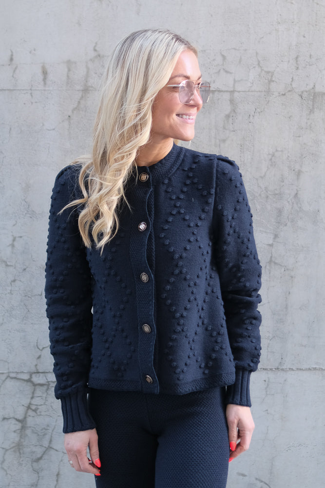 Nela Cotton Cardigan Navy