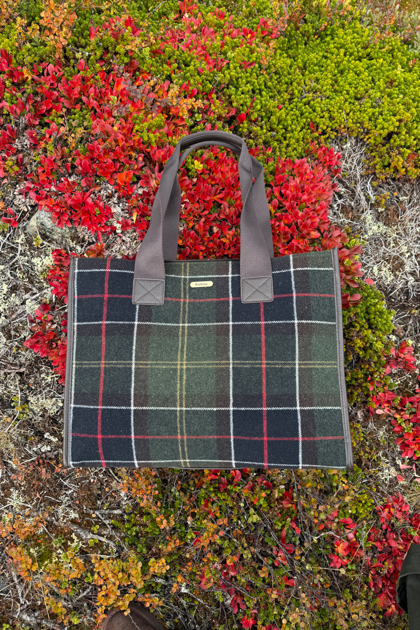 Turnberry Tartan Tote Bag Olive