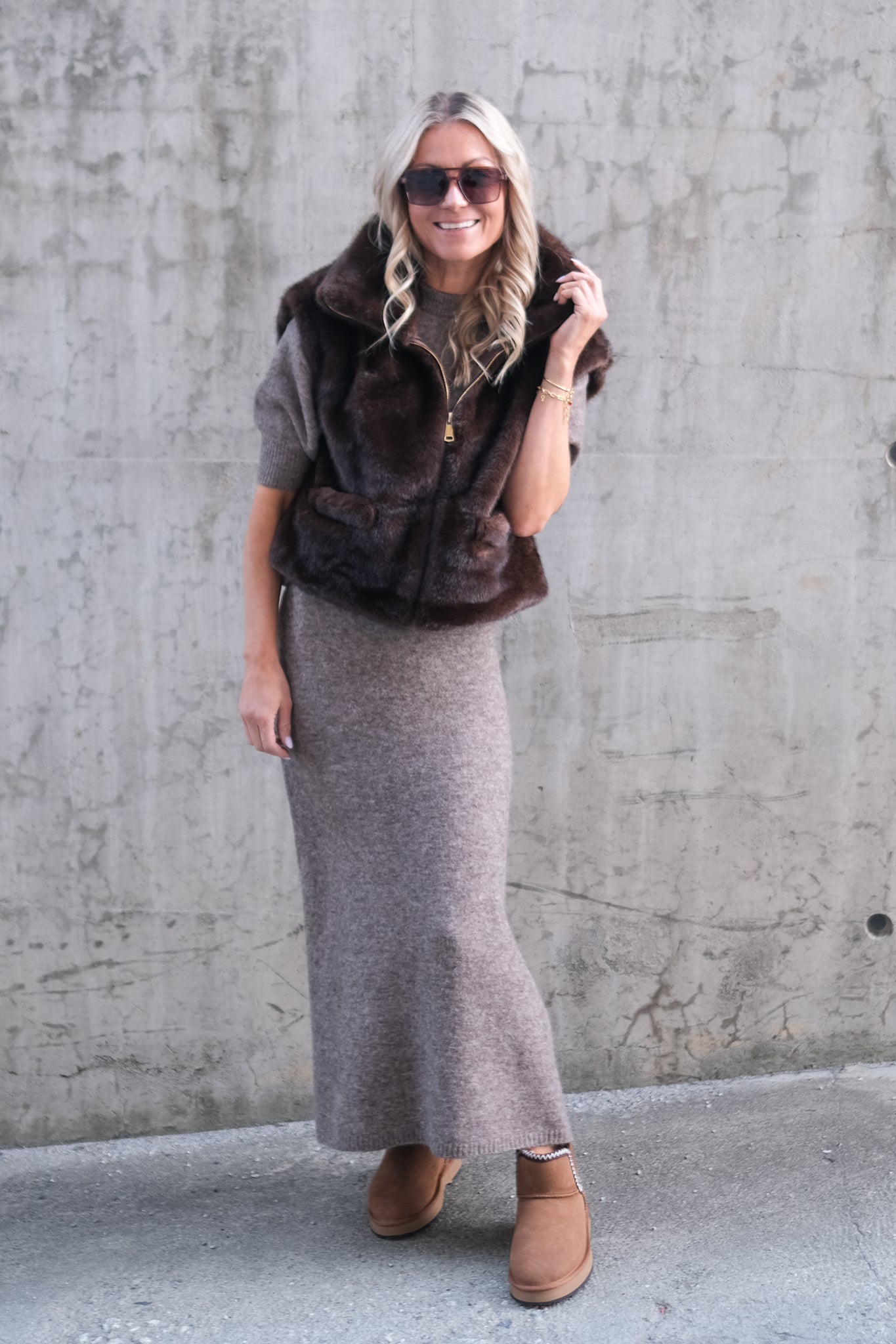 St. Moritz Vest Brun