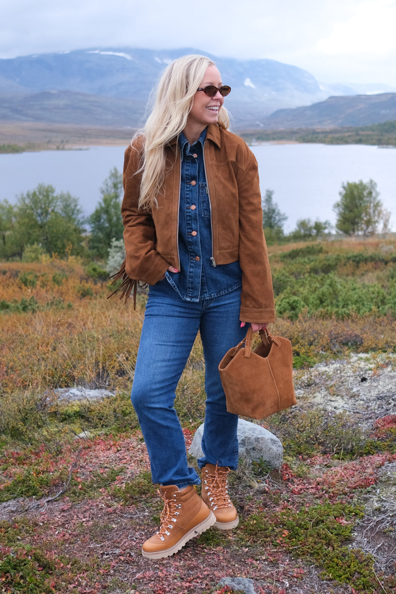 Maya Bag Suede Cognac