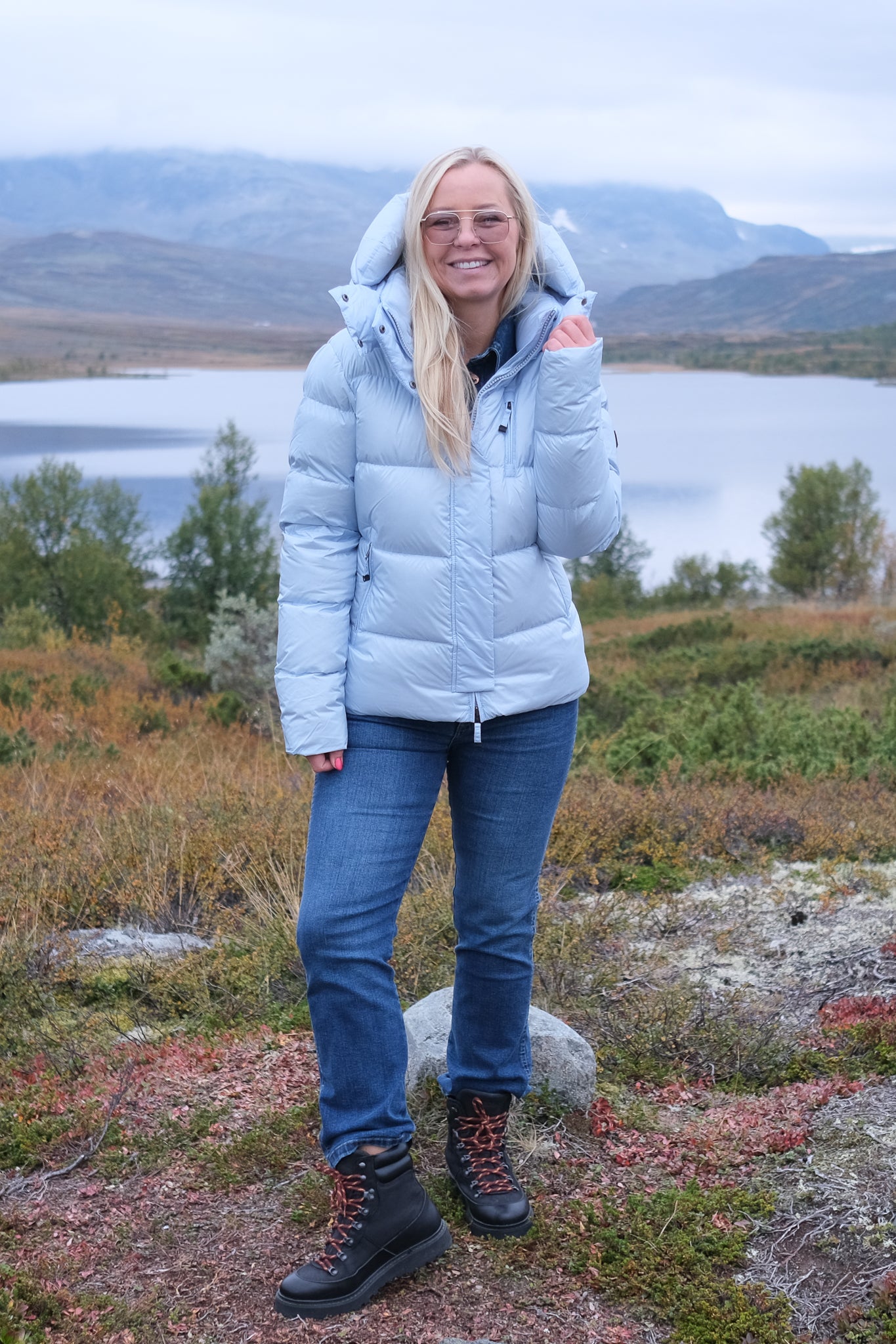 Stella Down Jacket Sky