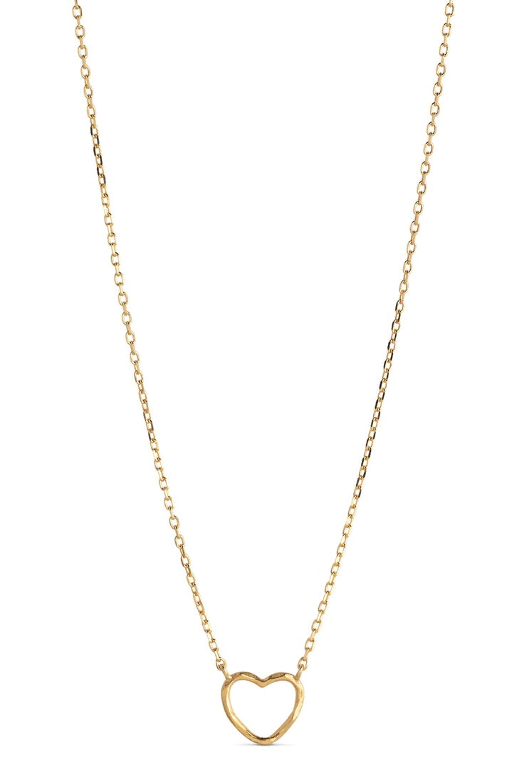Necklace Organic Heart Gold