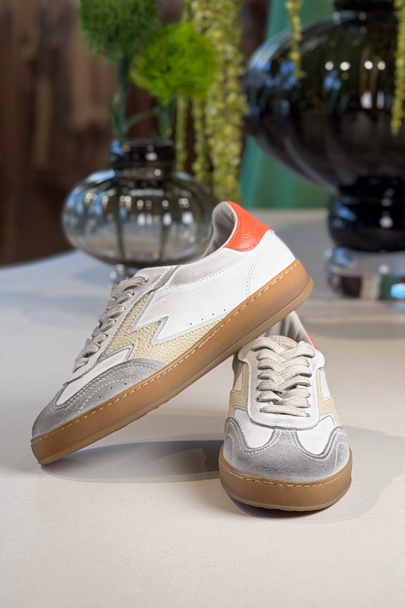 Club Sneaker Off White Brushed Effect