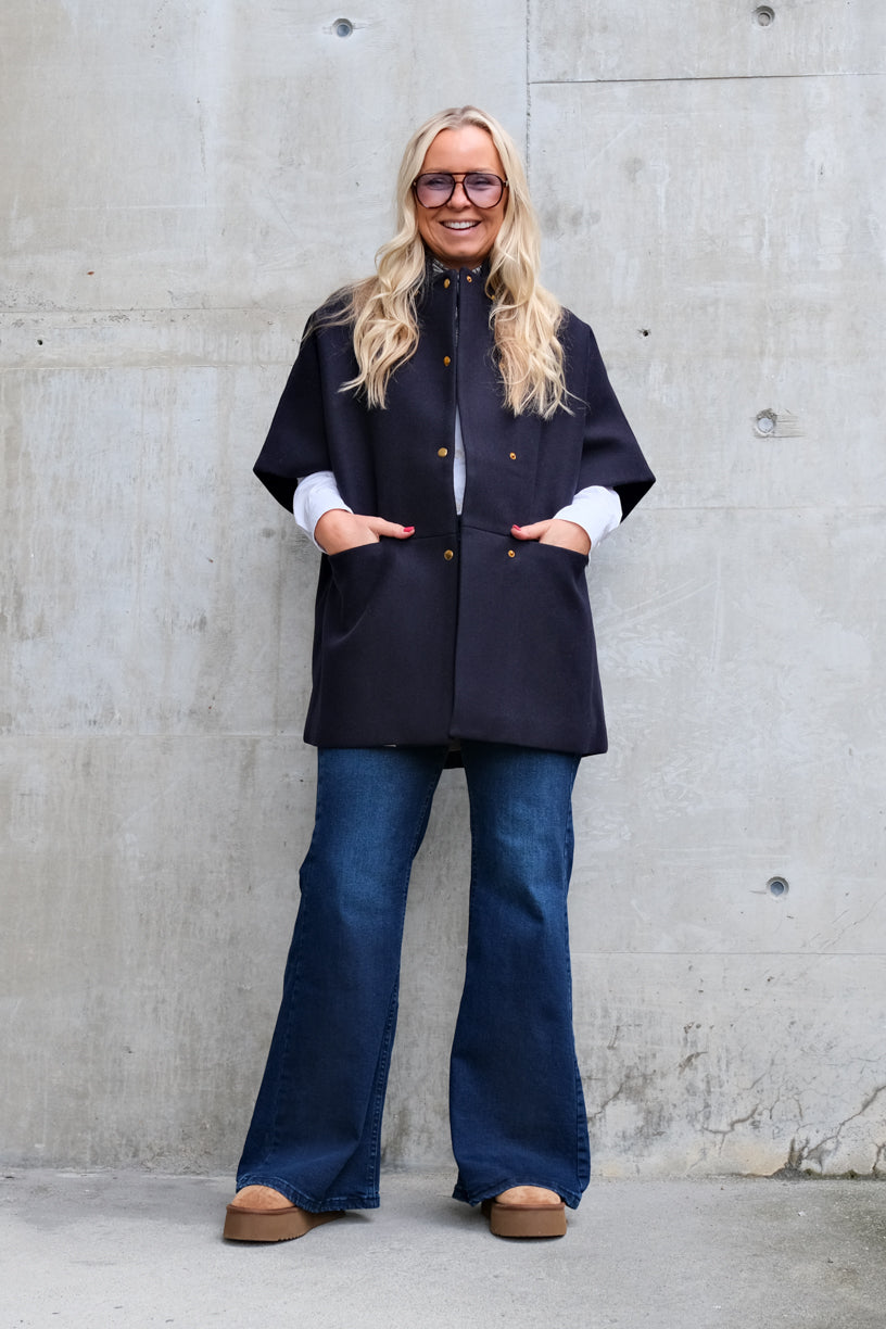Short Mok Coat Navy