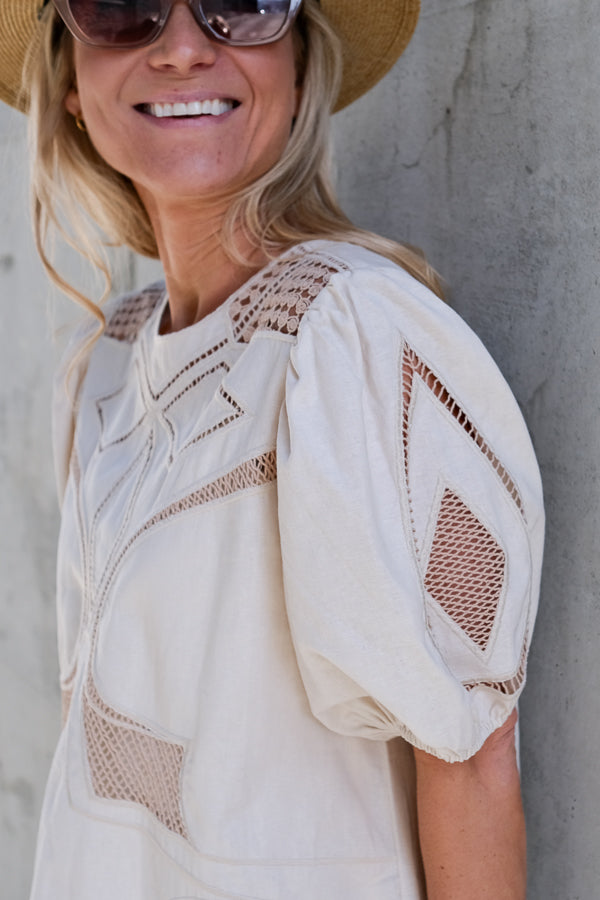 Clea Dress Beige