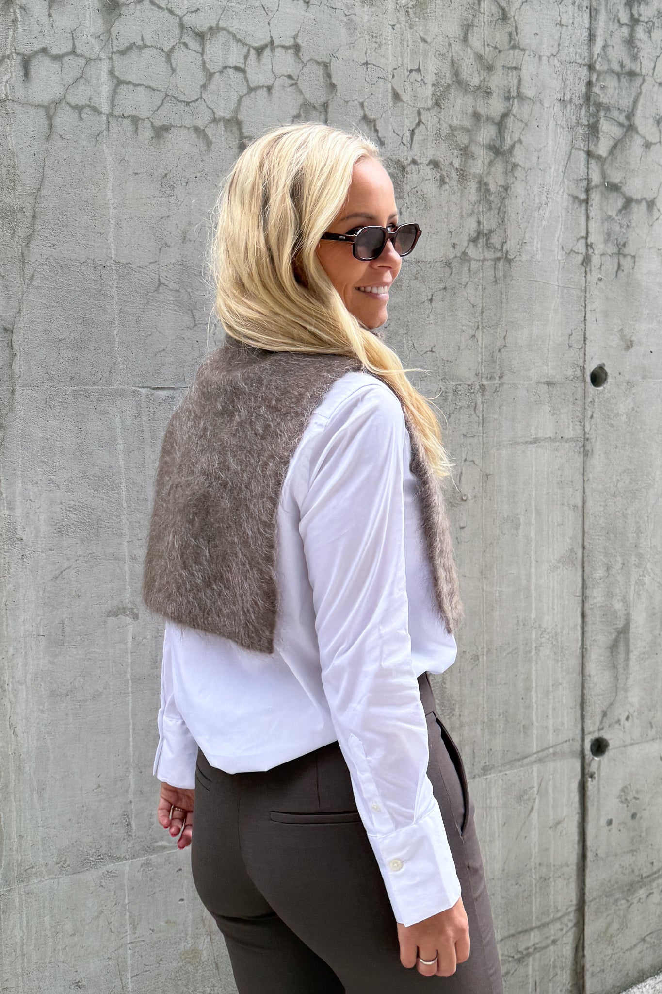 Belinda Chunky High Neck Brown