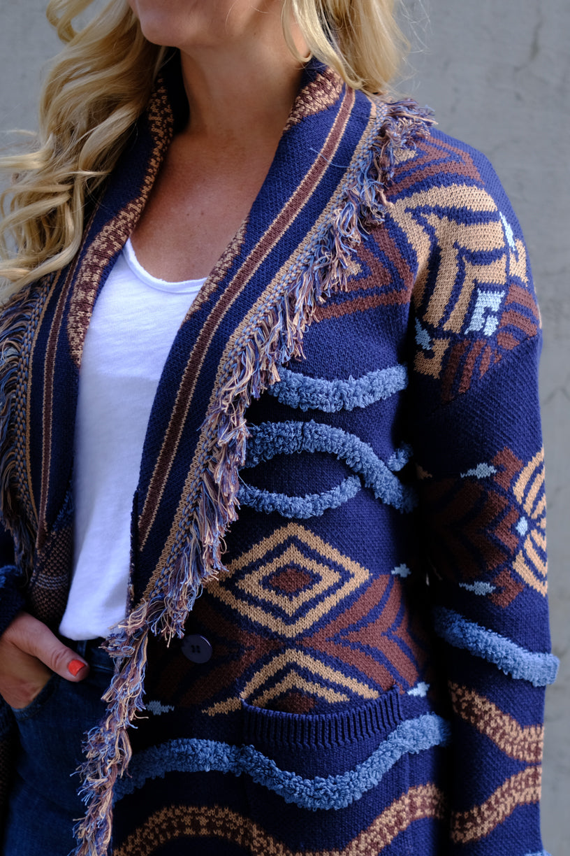 Harmoni Cardigan Navy