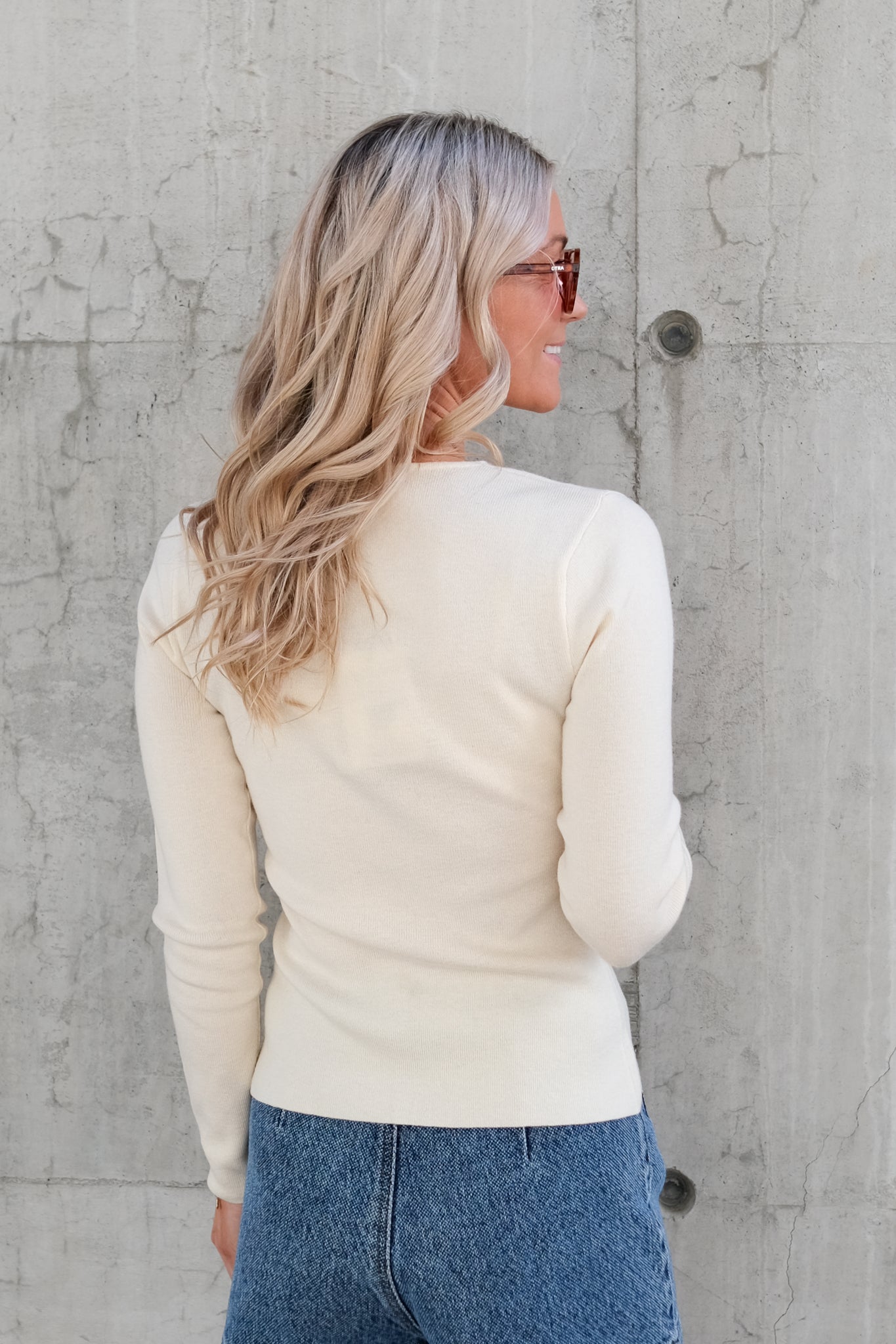 Gamira Cardigan Blanc Casse